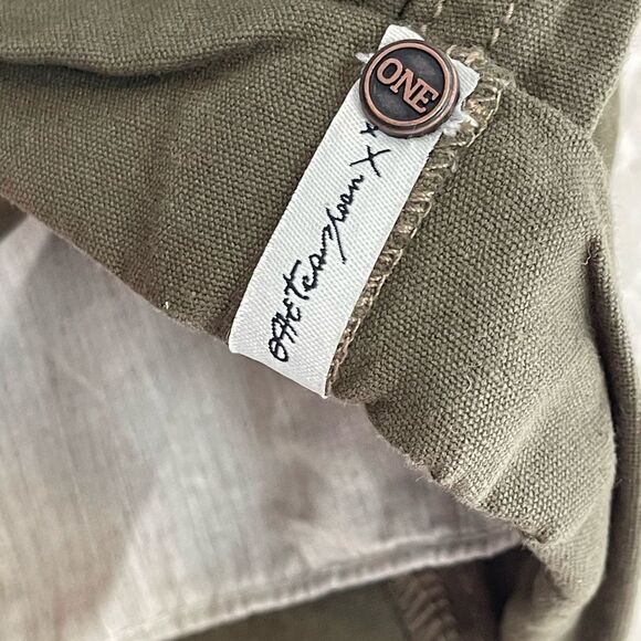 Free People One Teaspoon Dark Khaki Cadet Bandit Low-waist Short NWT Size 30 - Picture 8 of 14